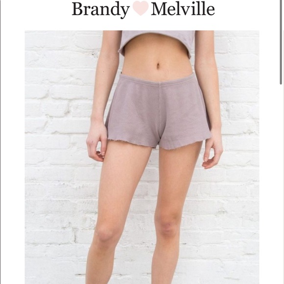 Brandy Melville Pants - Brandy Melville Waffle Knit Shorts